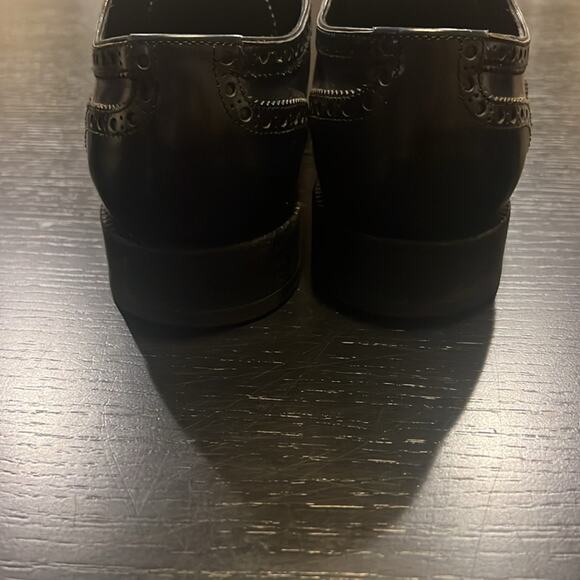 Louis Vuitton Men\'s Black and Navy Oxford Dress Shoes size 9.5 fits 10.5 main image 4